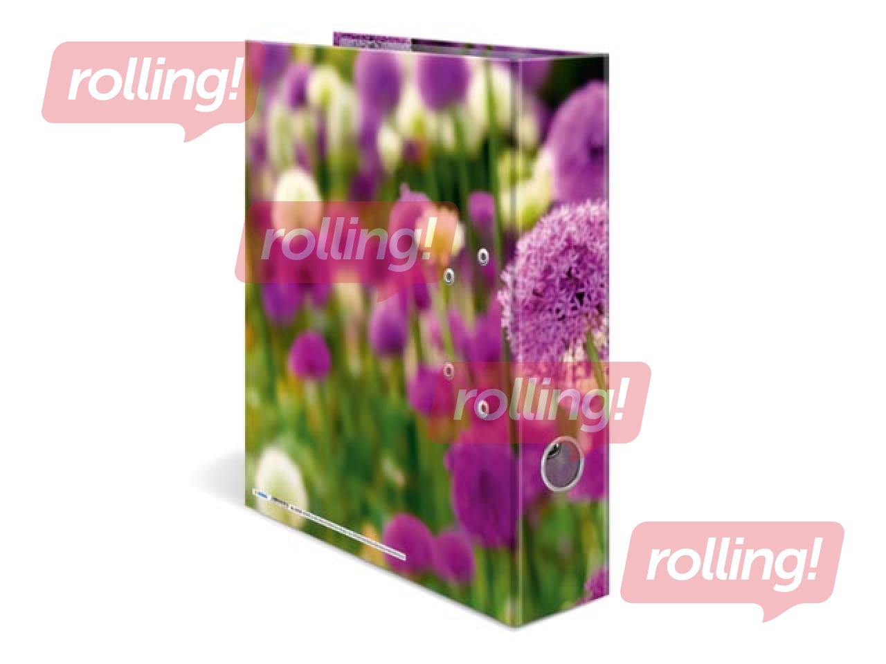 Folder register with floral print, A4, 70mm