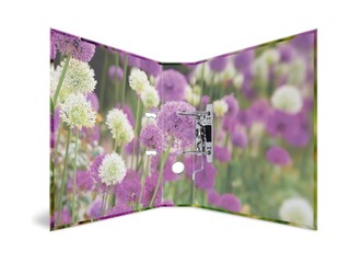 Folder register with floral print, A4, 70mm