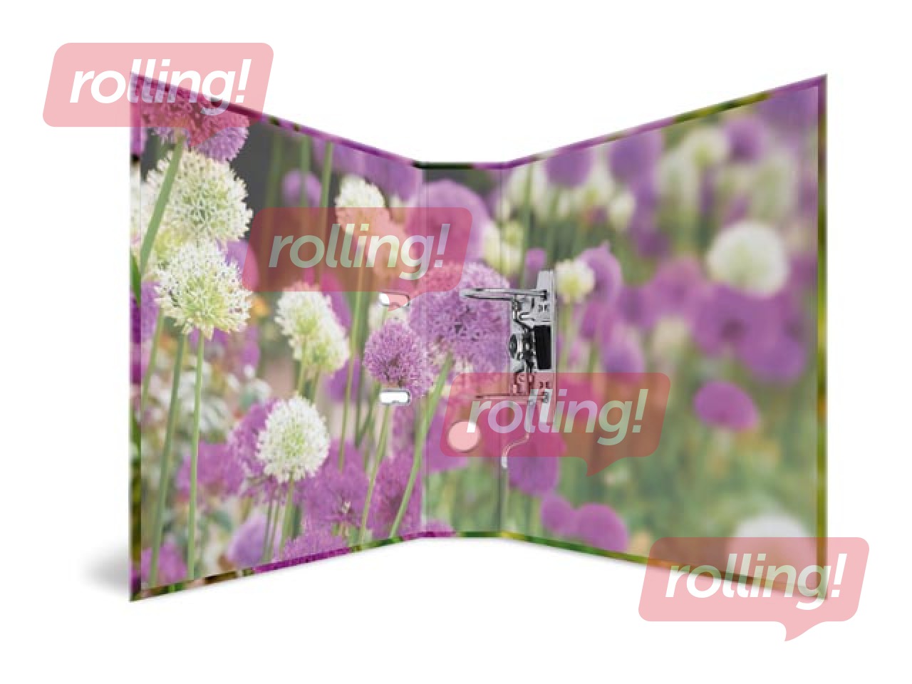 Folder register with floral print, A4, 70mm