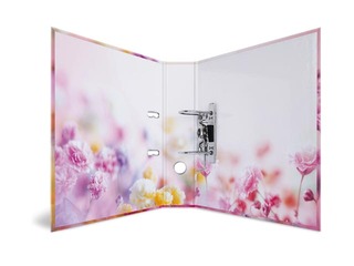 Mape reģistrs ar ziedu apdruku, A4, 70mm