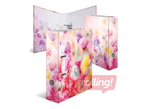 Папка-регистратор с цветочным принтом, А4, 70мм