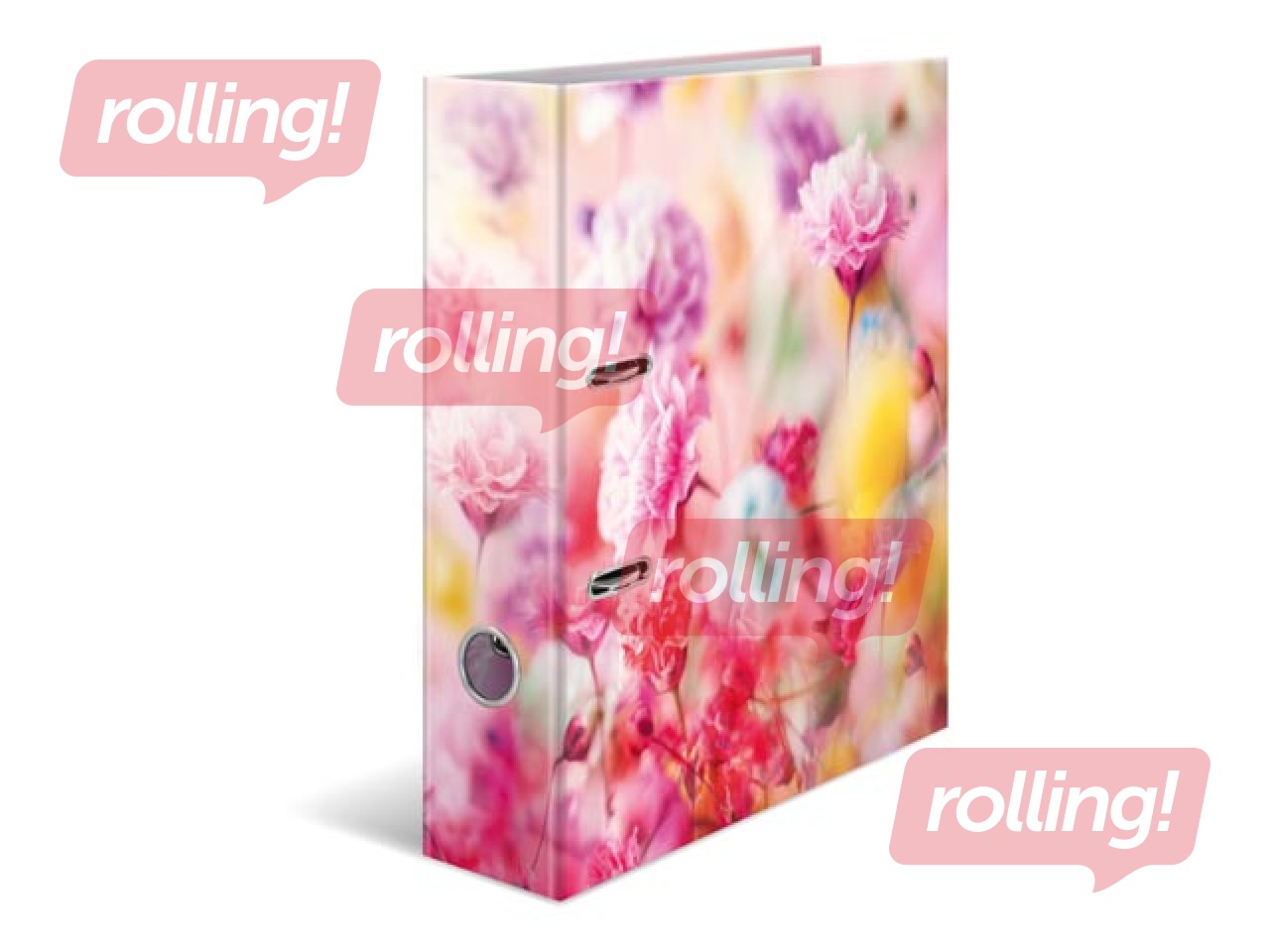 Папка-регистратор с цветочным принтом, А4, 70мм