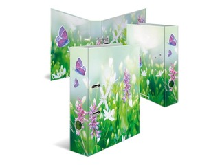 Folder register with floral print, A4, 70mm