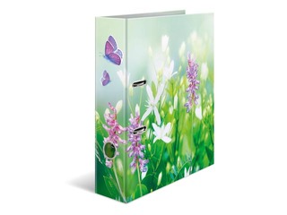 Folder register with floral print, A4, 70mm