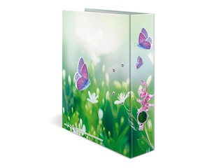 Folder register with floral print, A4, 70mm