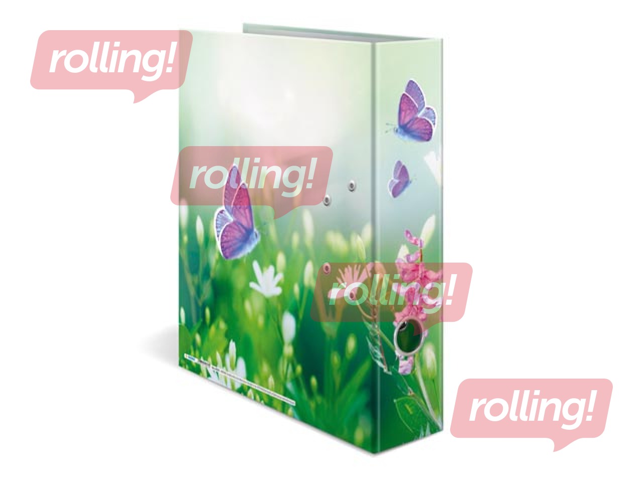 Папка-регистратор с цветочным принтом, А4, 70мм