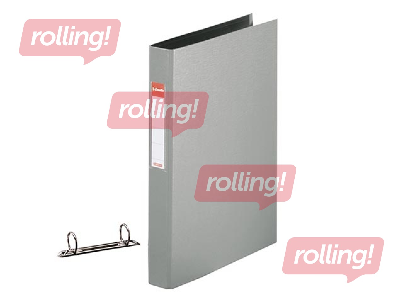 Mape ar 2 riņķiem Esselte, A4, pelēka, 25mm