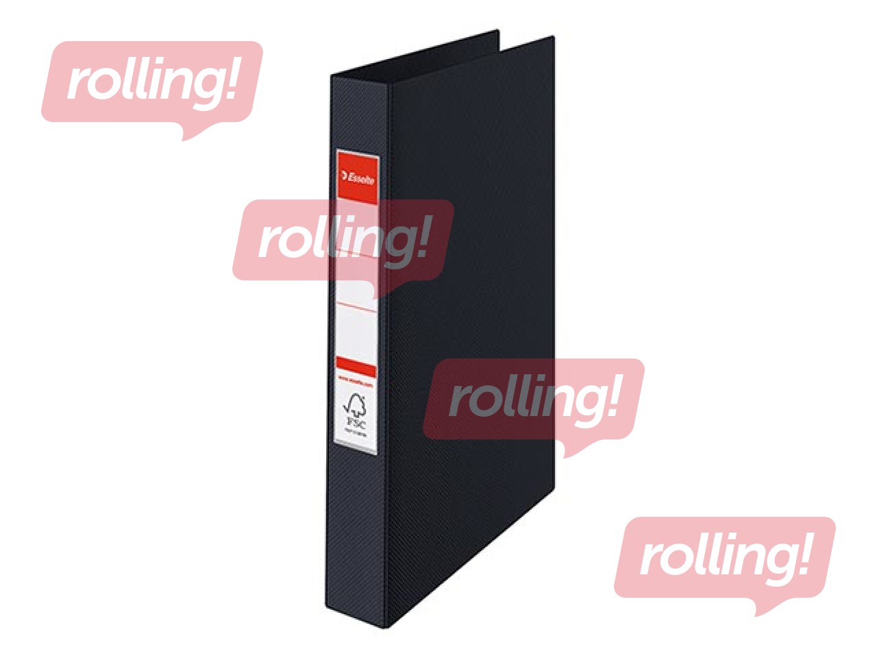 Mape ar 4 riņķiem Esselte, A4, melna, 25mm