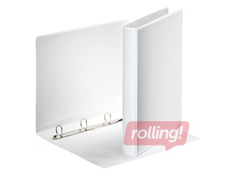 Folder with 4 rings Panorama, A4, white, 20mm