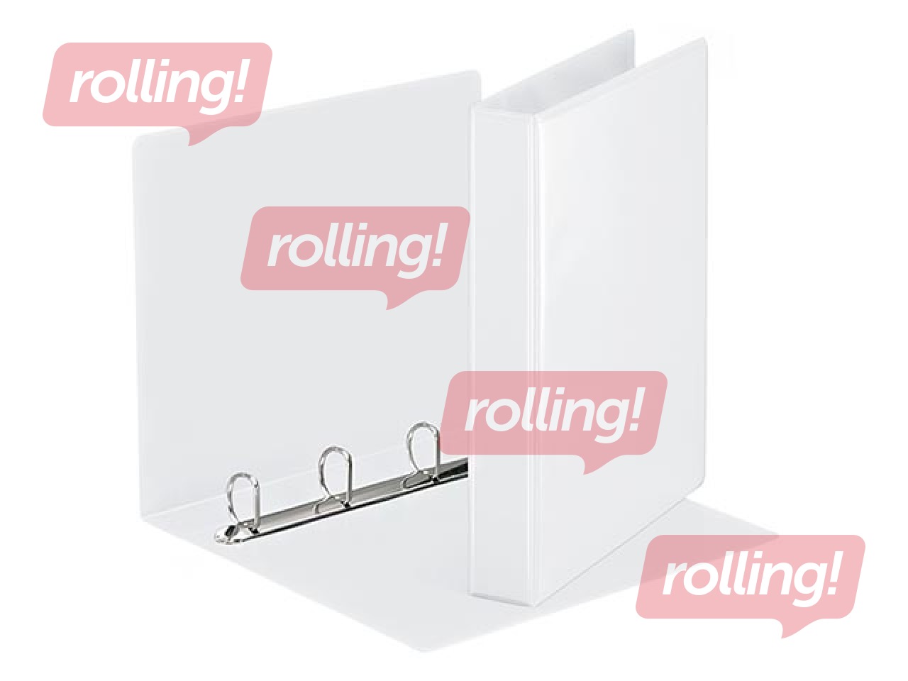 Folder with 4 rings Panorama, A4, white, 30mm