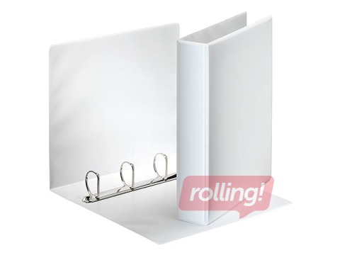 Папка на 4-х кольцах Panorama, A4, белая 40мм