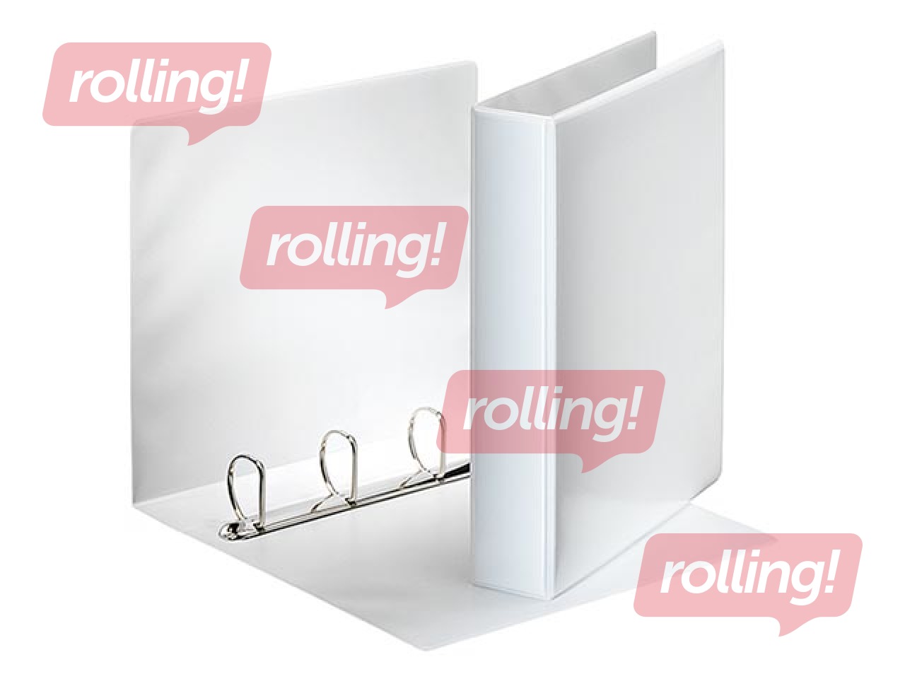 Папка на 4-х кольцах Panorama, A4, белая 40мм