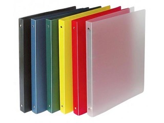 Folder with 2 rings, Multi-S, A4, plastic, black, 16mm