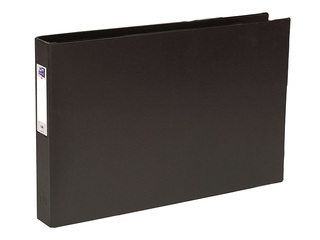 Rõngaskaaned Bantex, 4 rõngaga, horisontaalne, must, A3