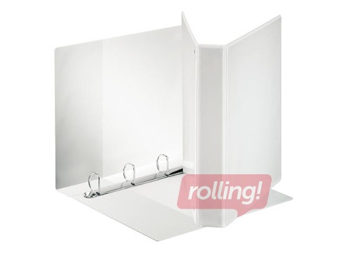 Mape ar 4 riņķiem Panorama, A4+, balta, 30mm