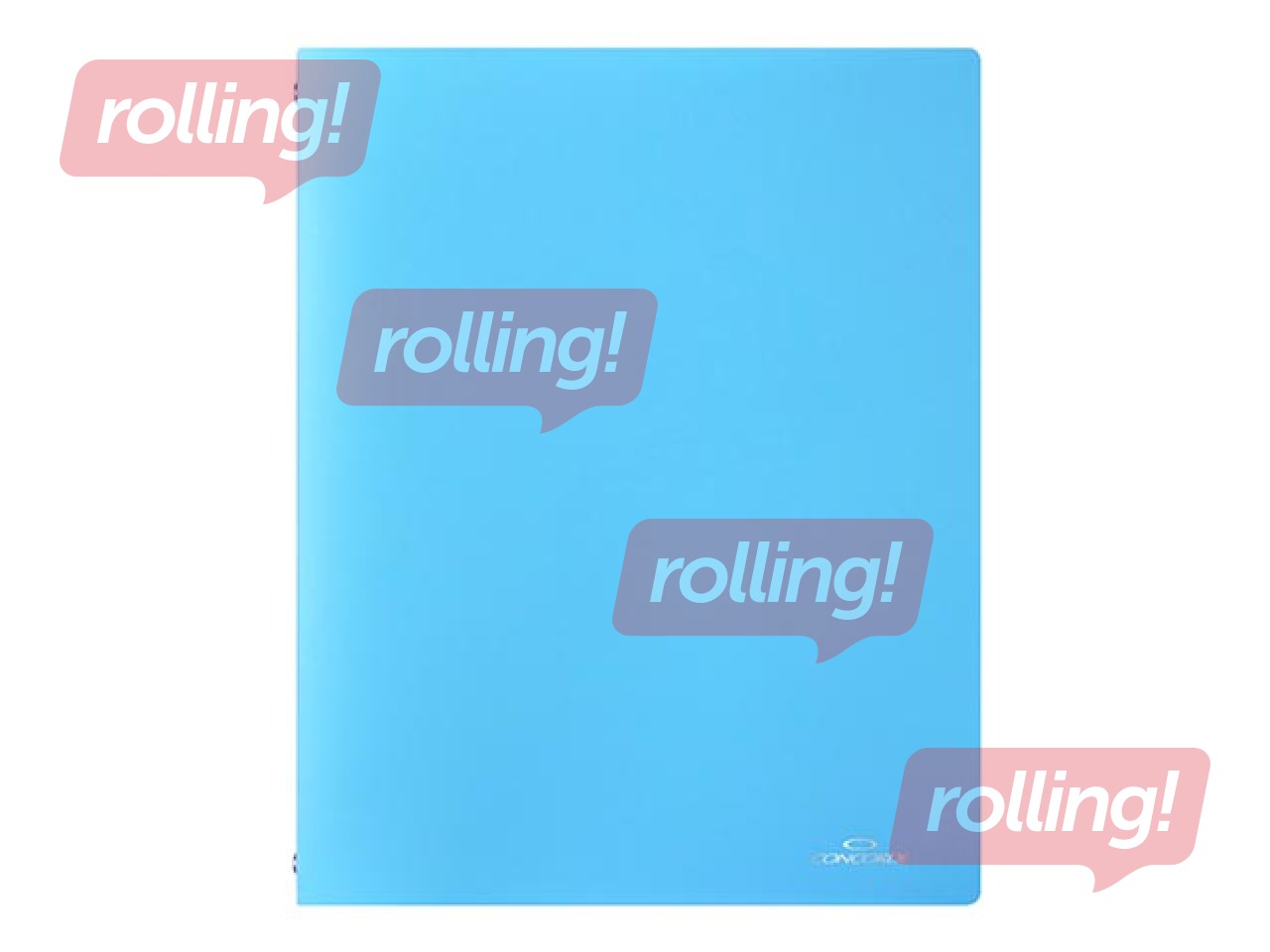 Mape ar 4 riņķiem Concorde, A4, pasteļzila, 36mm