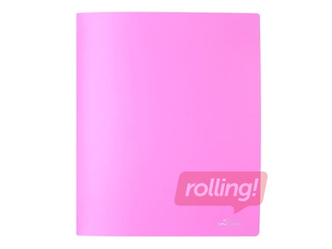 Rõngasmapp Concorde, A4, 4 rõngaga, heleroosa, 36mm