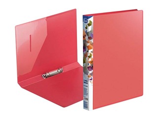 Mape ar 2 riņķiem Forofis, A4, sarkana, 20mm