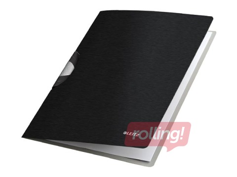 Mape ar klipsi Leitz Style, A4, melna