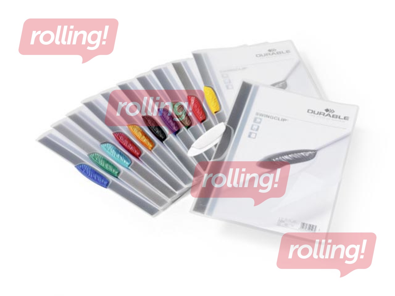 Mape ar baltu klipsi Durable Swingclip, A4 