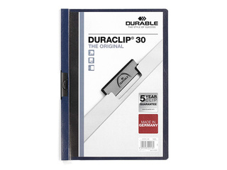 Kaust Durable Duraclip 30, tumesinine, A4