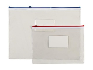 Zipper bag Office Point, A4, transparent