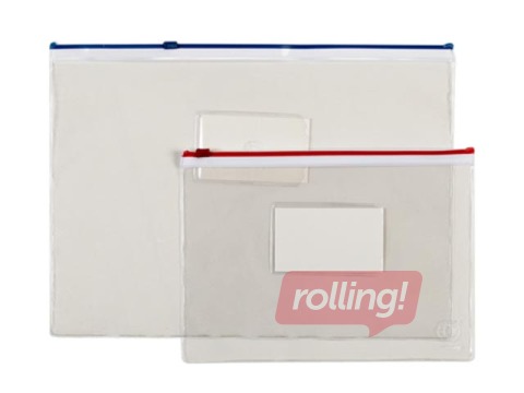 Zipper bag Office Point, A5, transparent
