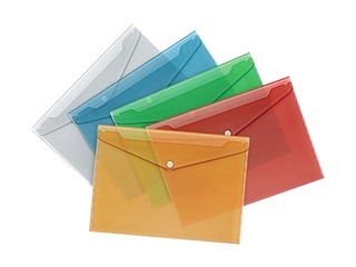 Folder - envelope Forpus, A4, transparent, yellow