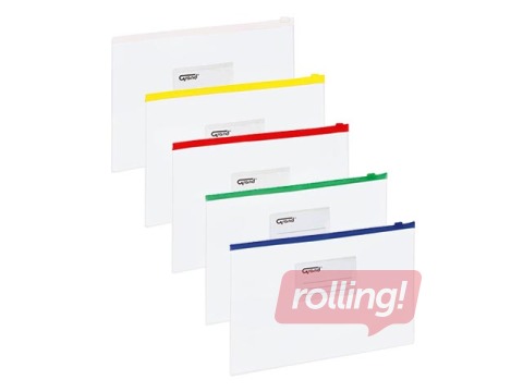 Folder with closure Grand, A4, transparent