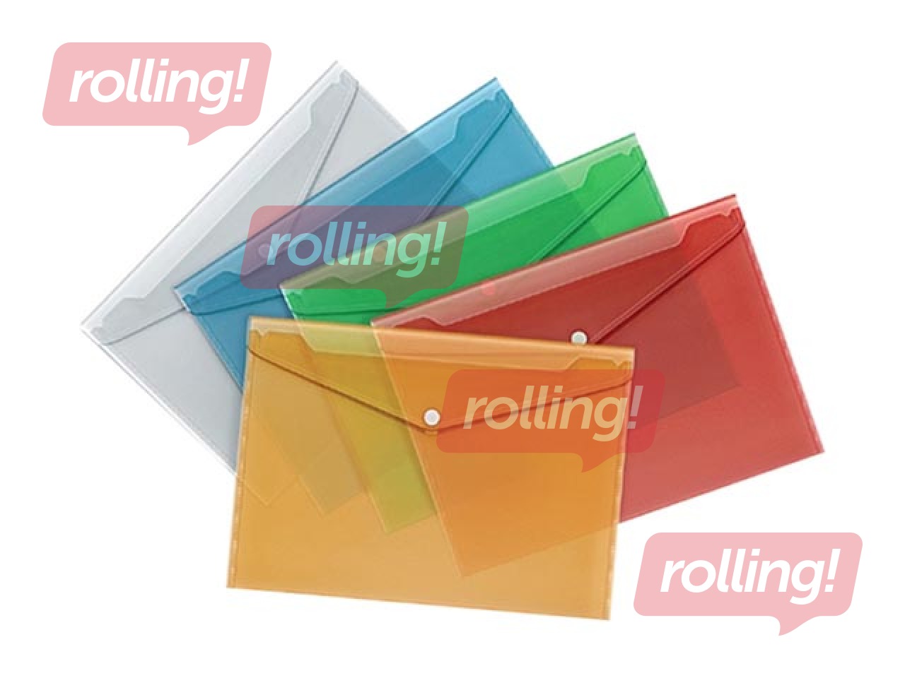 Folder - envelope Forpus, A4, transparent blue