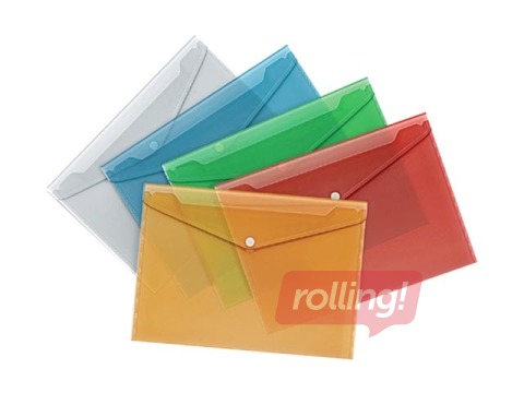 Mape - aploksne Forpus, A4, caurspīdīga zila