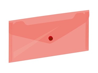 Папка конверт Grand, DL, красная