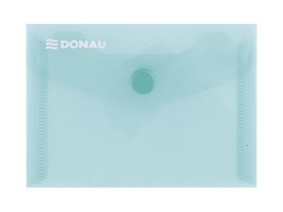 Папка конверт Donau, A7, прозрачный, зеленая