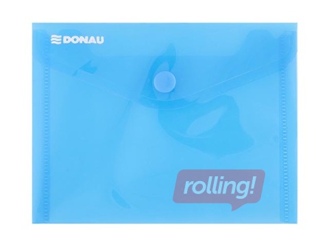 Folder - Envelope Donau, A6, transparent, blue