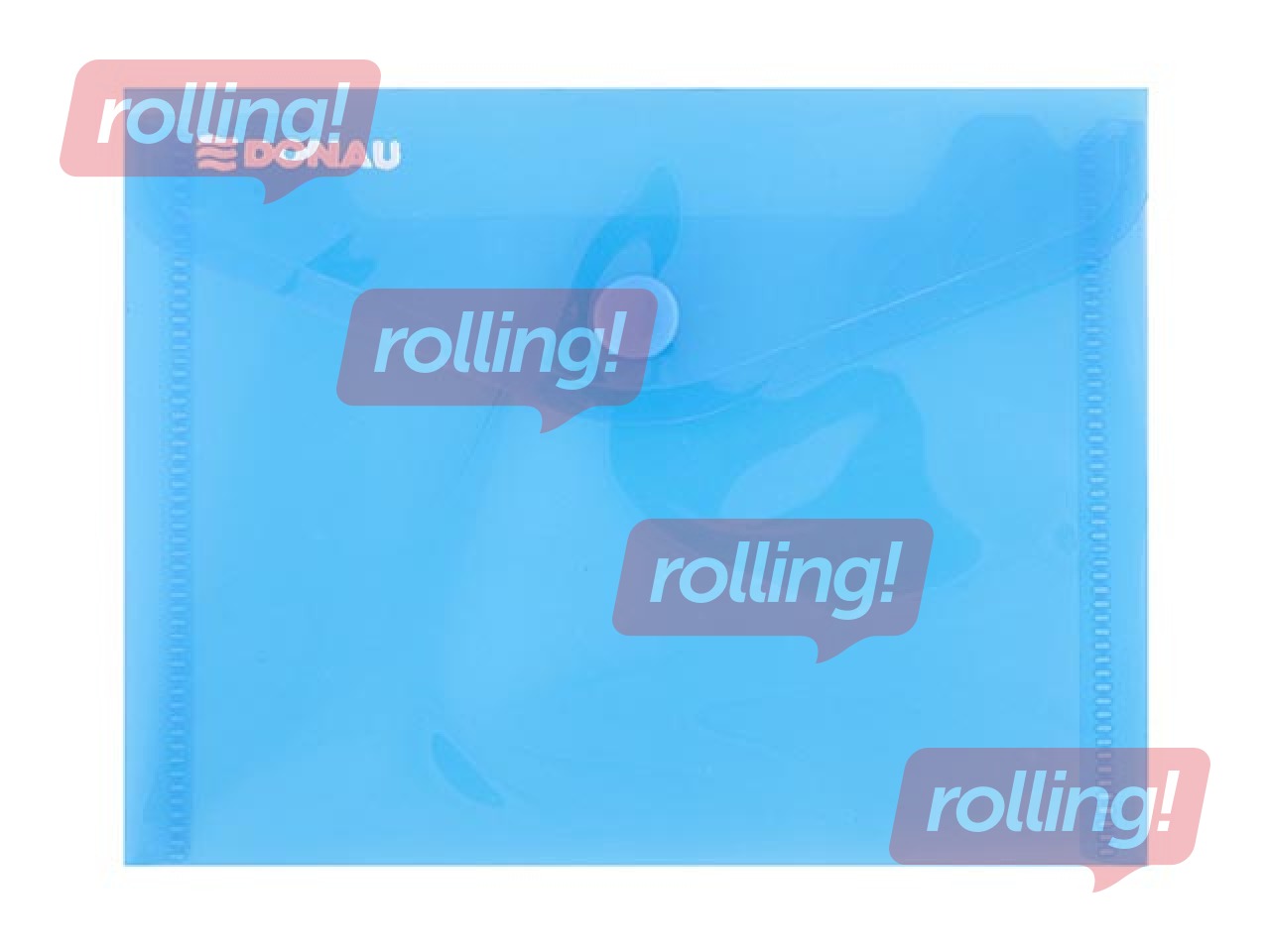 Folder - Envelope Donau, A6, transparent, blue