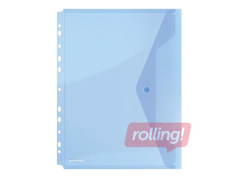 Mape - aploksne iešujama Donau, A4, caurspīdīga, zila