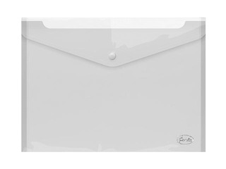 Envelope folder Forofis, with a rivet, transparent, A4