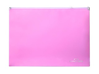 Folder with zipper Concorde,  A4, pastel pink