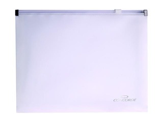 Folder with zipper Concorde,  A5, white