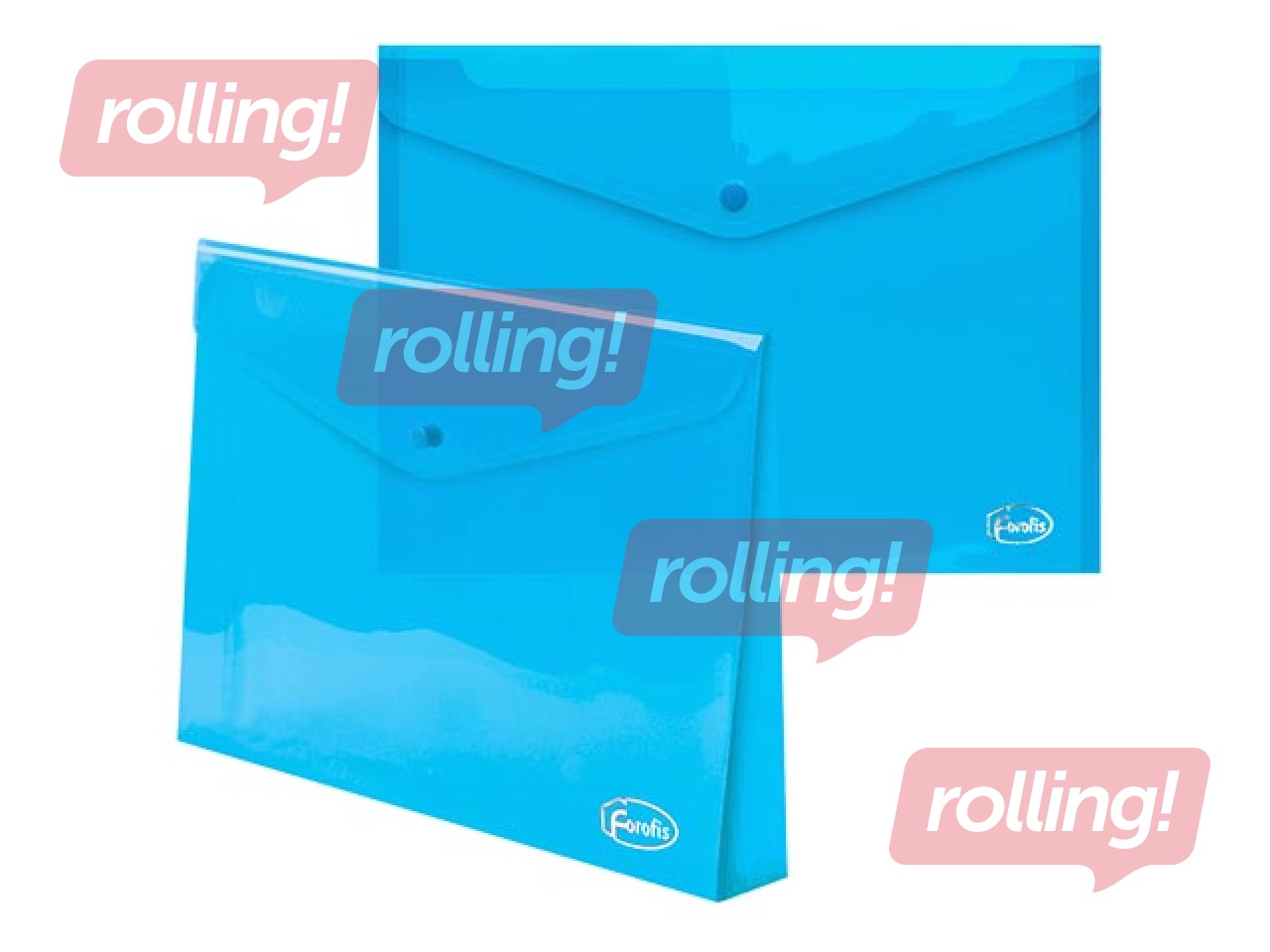 Folder - envelope Forofis, A4, 150 pages, transparent blue