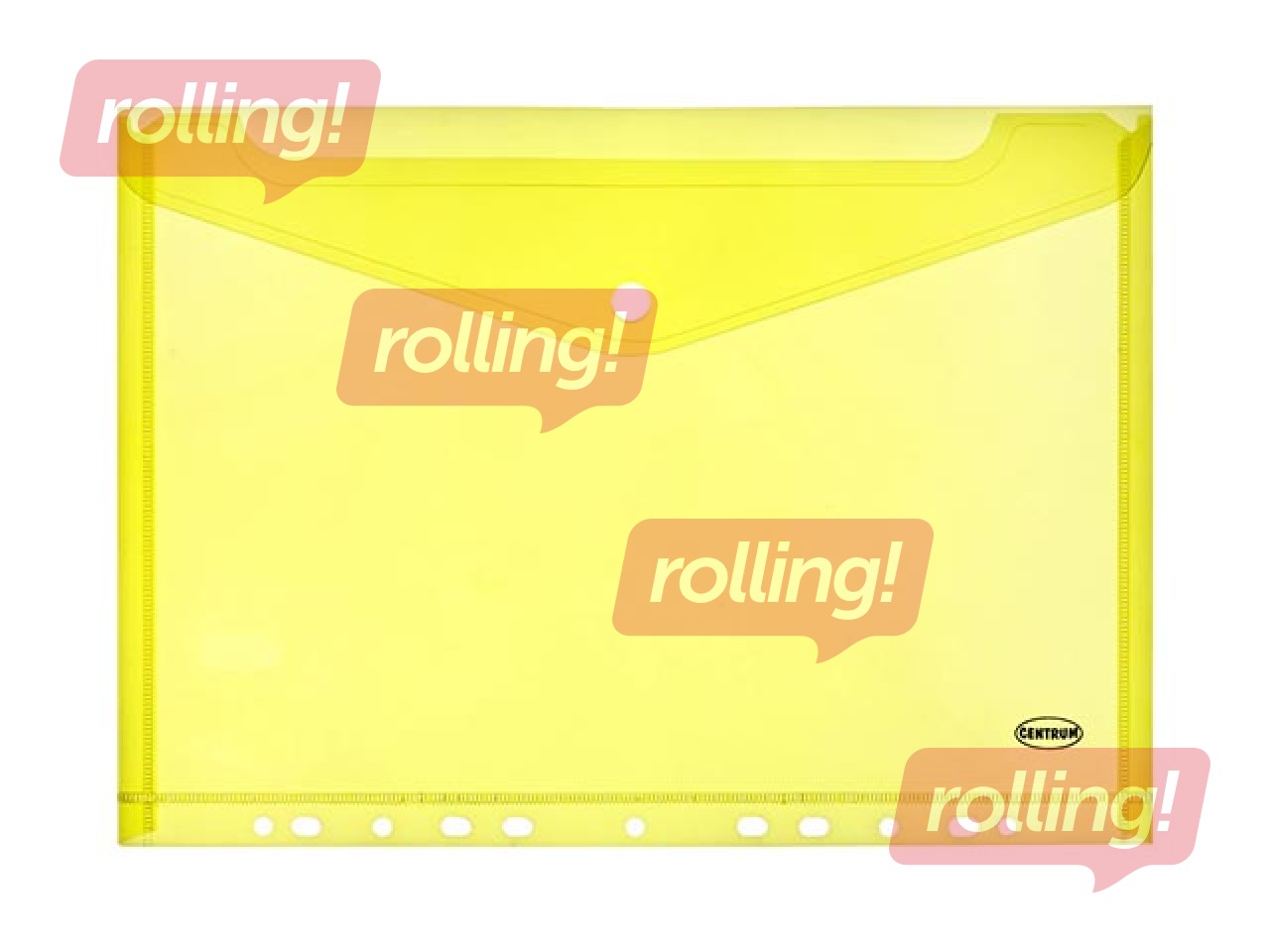 Mape - aploksne iešujama Centrum, A4, dzeltena