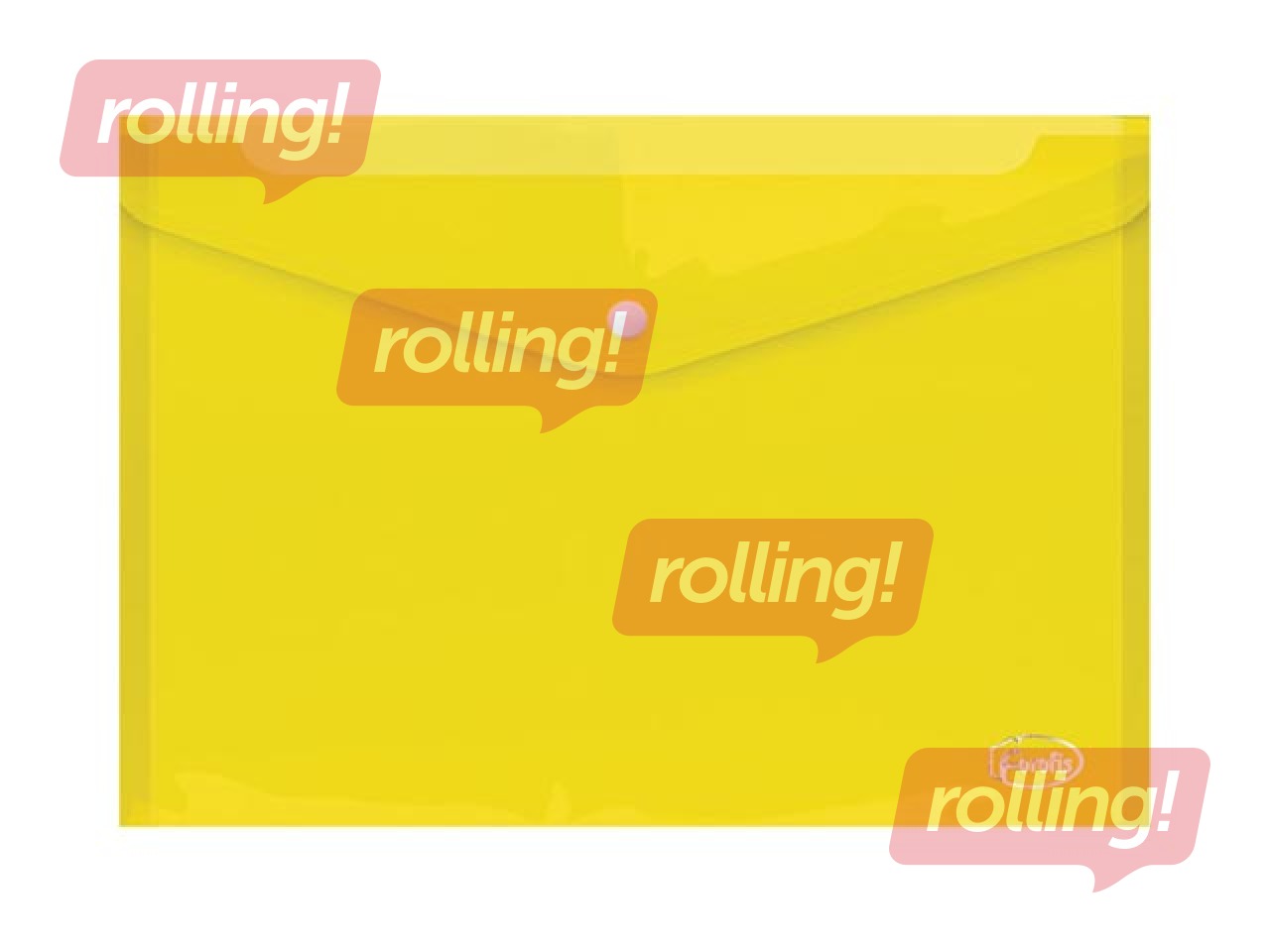 Mape - aploksne Forofis, ar kniedi, caurspīdīga dzeltena, A4