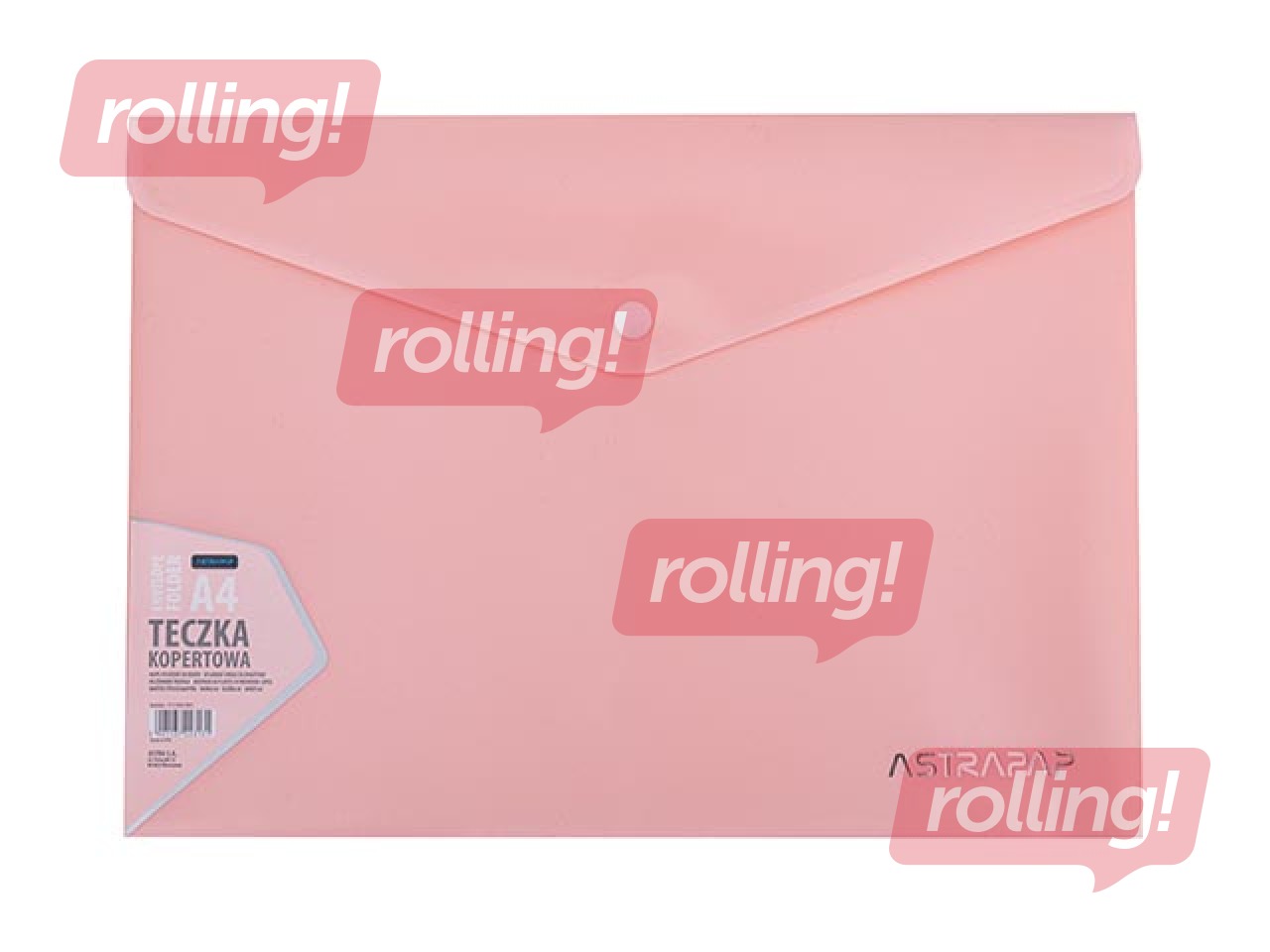 Kaust-kirjakott Astra, pastellvärvides, A4