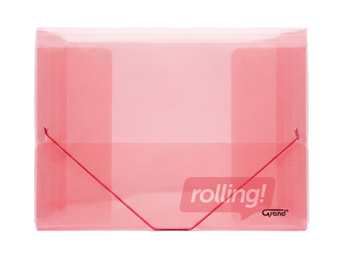 Mape ar gumiju Grand, A4, sarkana 