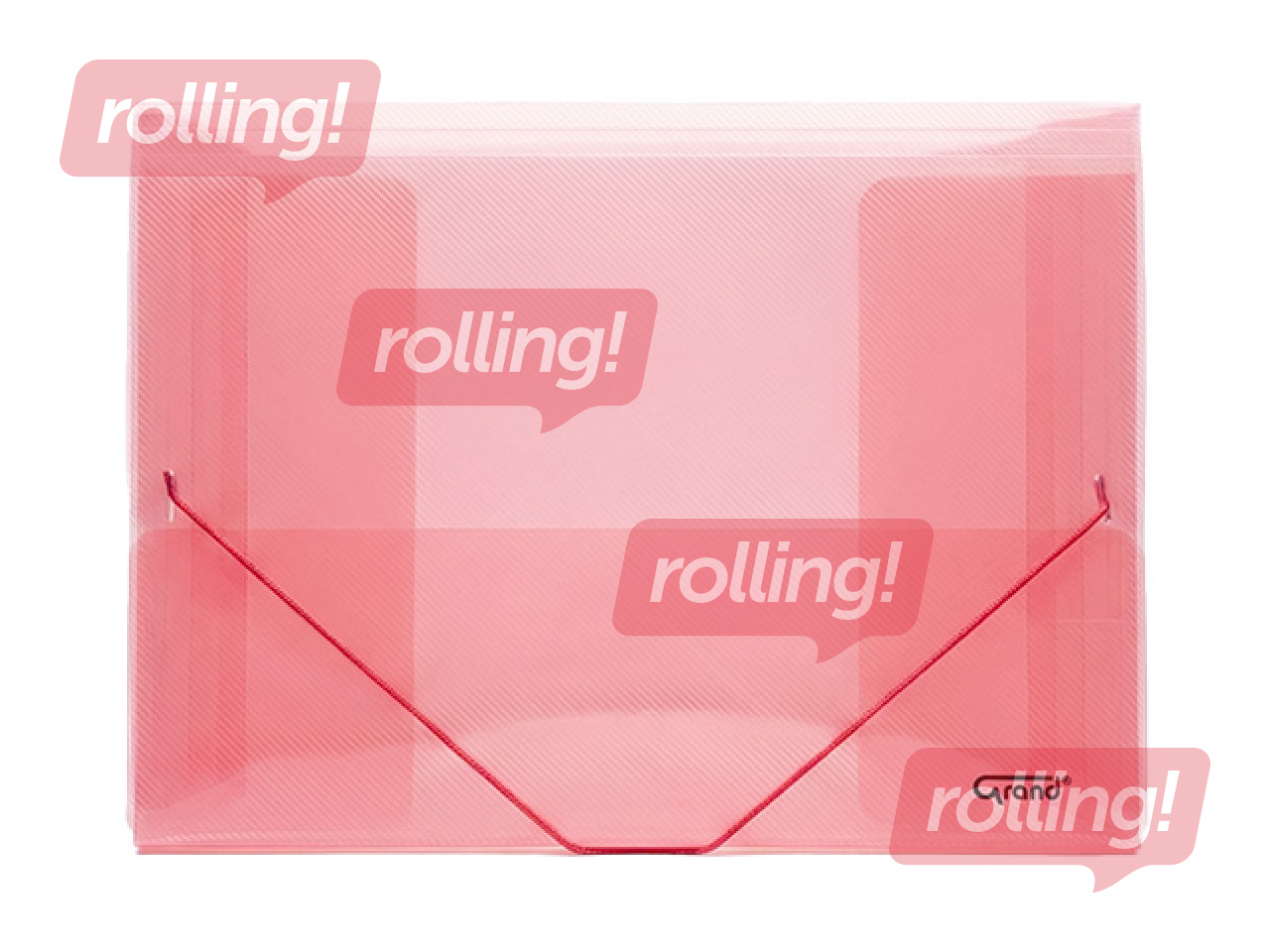 Mape ar gumiju Grand, A4, sarkana 