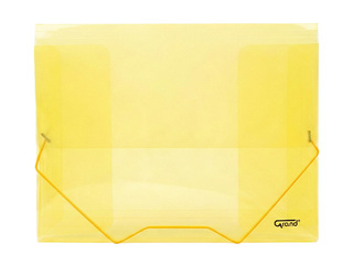Folder with rubber Grand, A4, yellow