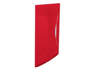 3-Flap Folder Esselte Vivida, A4, 150 sheets, translucent, red