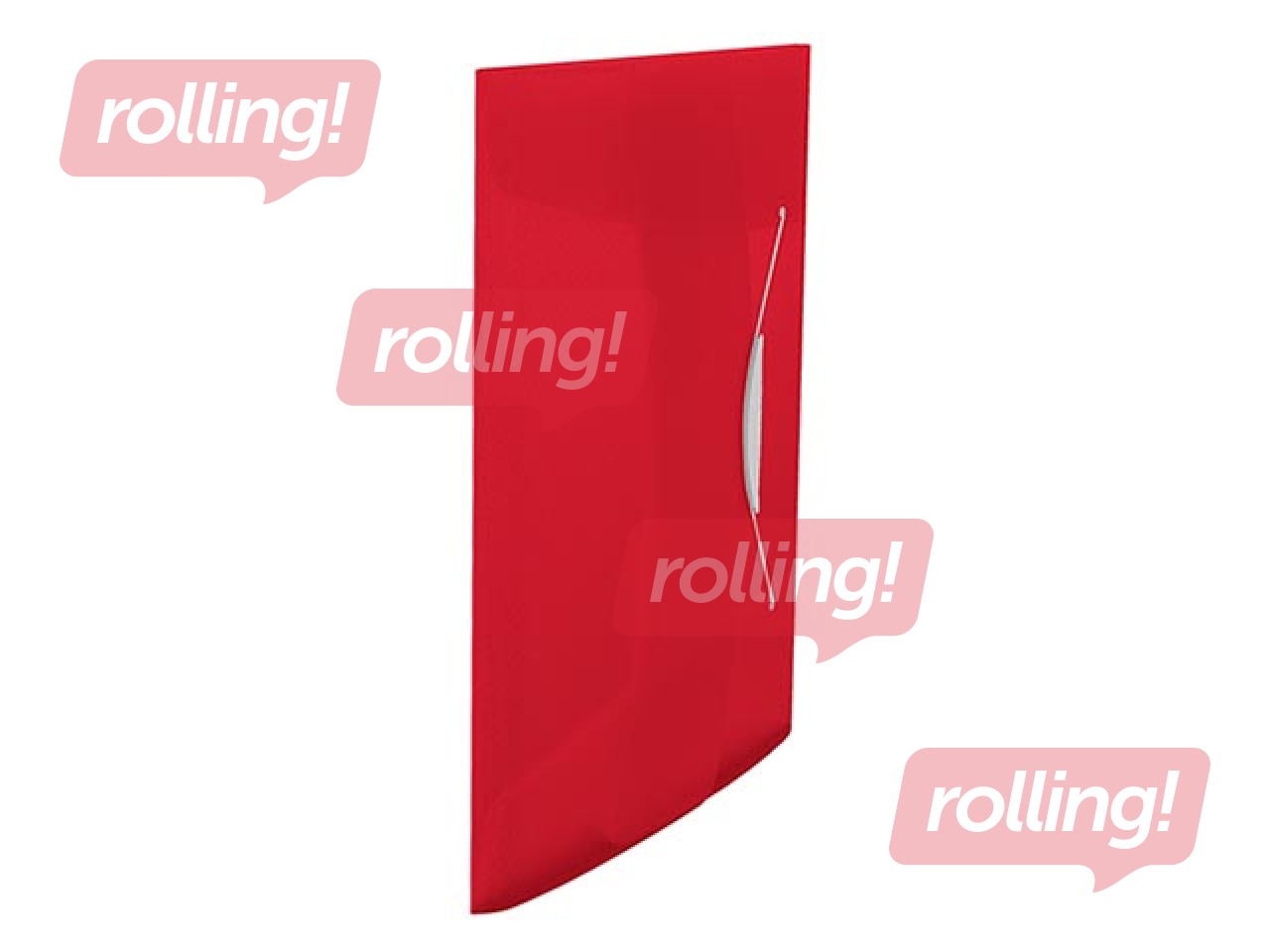 Mape ar gumijas aizdari Esselte Vivida, A4, 150 lapām, sarkana