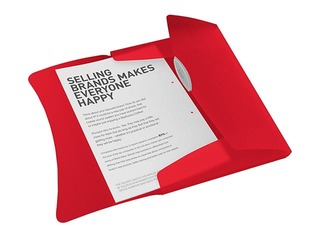 Mape ar gumijas aizdari Esselte Vivida, A4, 150 lapām, sarkana