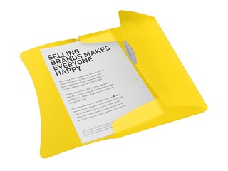 3-Flap Folder Esselte Vivida, A4, 150 sheets, translucent, yellow